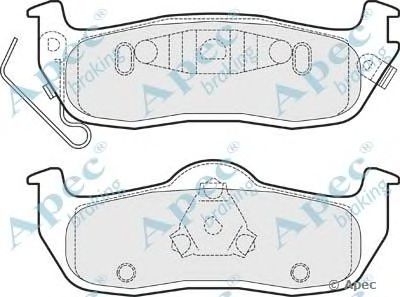 APEC BRAKING pad1492 -  Комплект тормозных колодок, дисковый тормоз